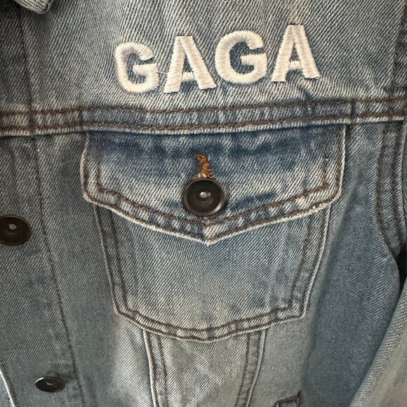 GAGA Lady Gaga Joanne Tour Limited Edition Jean Jacket   *Kids XL Size* - Picture 10 of 14